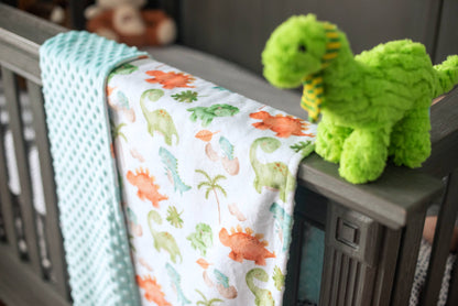 Premium Baby & Toddler Minky Blanket - Dinosaurs