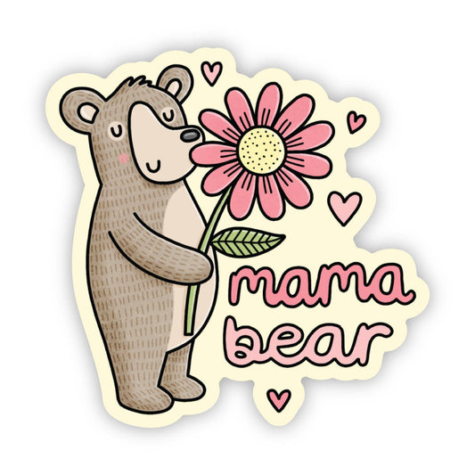 Mama Bear Sticker - Yellow