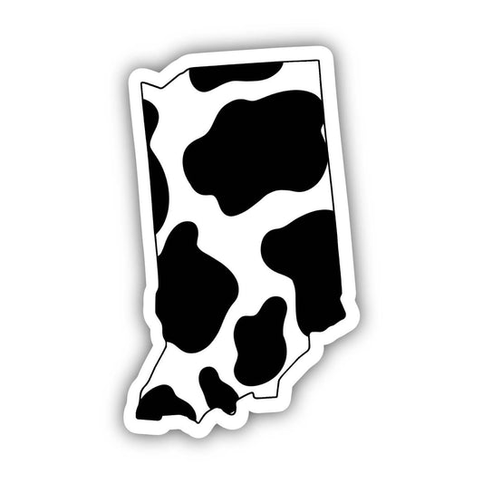 Indiana Cow Pattern Sticker