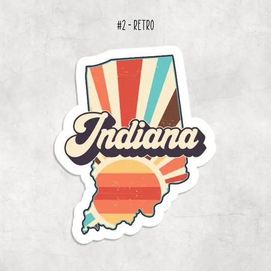 Indiana Stickers: Design 4 - Badge