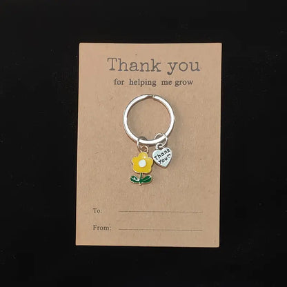 Thank You for Helping Me Grow Pendant Keychain