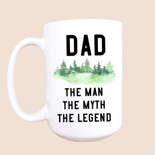 Dad the Man Ceramic Coffee Mug, 15oz