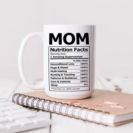 Mom Nutrition Fun Facts Coffee Cup