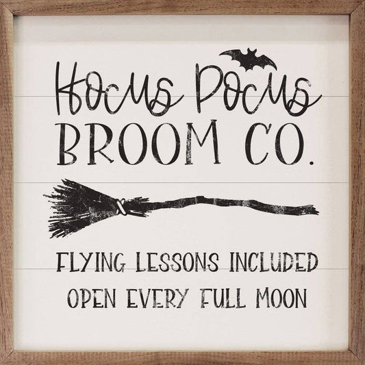 Hocus Pocus Broom Co White