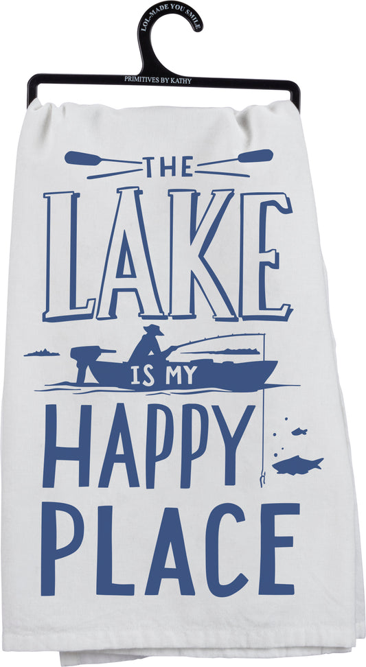 Lake Is My Happy Place - Ktichen Towel