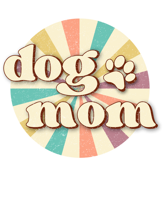 Dog Mom Vinyl, Sticker, 3x3 in