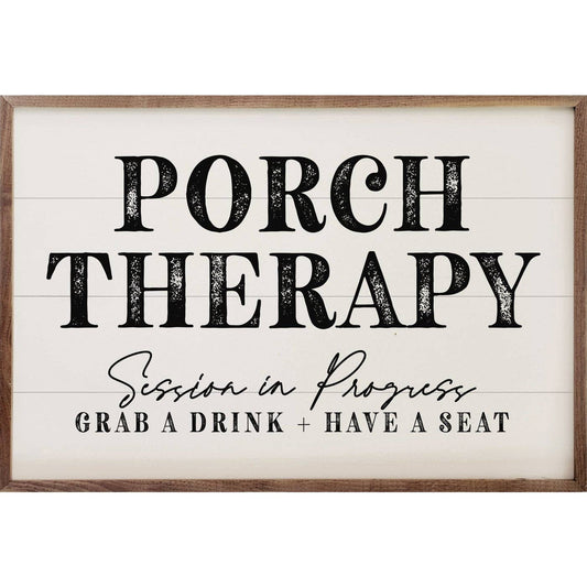 Porch Therapy Session In Progress White