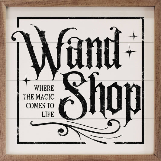 Wand Shop Border White