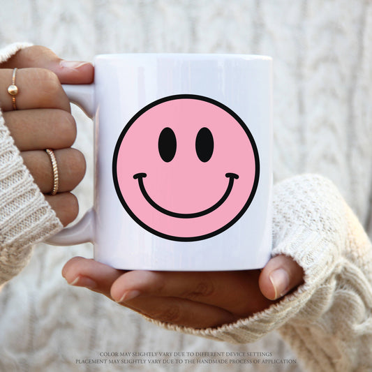 Pink Happy Smile Coffee Cup