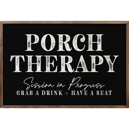 Porch Therapy Session In Progress Black