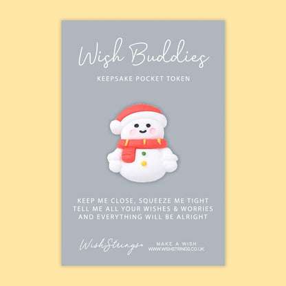 Snowman - WishBuddies - Pocket Hug Token (WB017)