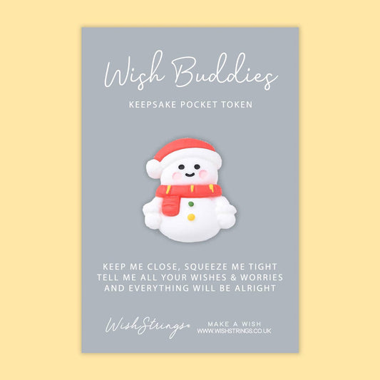 Snowman - WishBuddies - Pocket Hug Token (WB017)