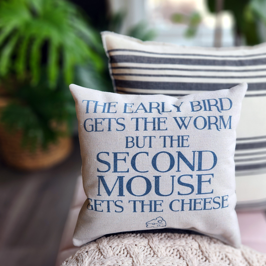 wit & wisdom tiny pillow Early Bird... Second Mouse