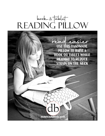 Reading Pillow- Never Underestimate, RBG, Chambray