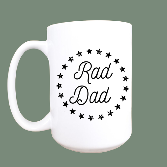 Rad Dad Coffee Mug, 15 oz