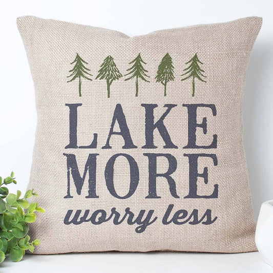 Lake More Throw Pillow